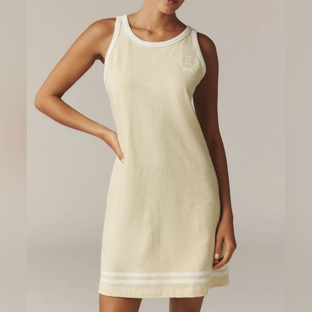 Sundry Racer Cotton Mini Dress